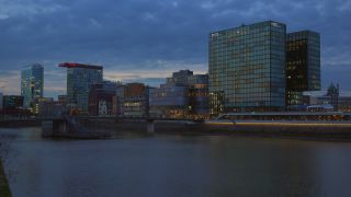 Link to Video | North Rhine-Westphalia, architecture, big city, Düsseldorf, Germany, Düsseldorf Hafen