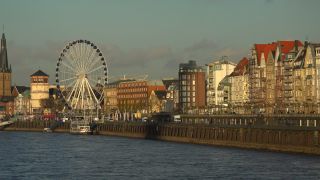 Link to Video | North Rhine-Westphalia, big city, Düsseldorf, Germany, Rhine