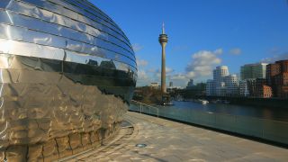 Link to Video | North Rhine-Westphalia, big city, Düsseldorf, Germany, Rhine, Düsseldorf Hafen