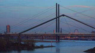 Link to Video | North Rhine-Westphalia, big city, Düsseldorf, Germany, Rhine, Düsseldorf Hafen