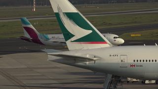 Link to Video | North Rhine-Westphalia, airport, Düsseldorf, Germany, airplane, mode of transport, Düsseldorf Airport, travel, aerodrome, international airport, transport, mobility