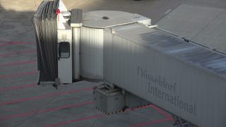 Link to Video | North Rhine-Westphalia, airport, Düsseldorf, Germany, airplane, mode of transport, Düsseldorf Airport, travel, aerodrome, international airport, transport, mobility