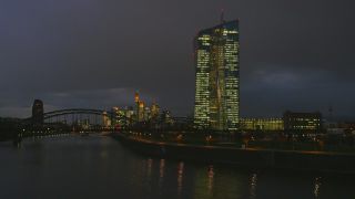 Link to Video | financial centre, Hesse, Main, Frankfurt am Main, Germany, night photography, river, city