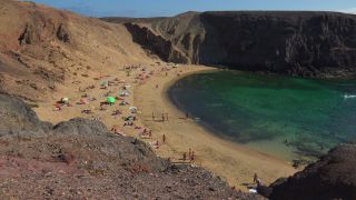 Link to Video | landscape, vacation, tourist destination, paid leave, sea, leisure, Lanzarote, Spain, beach, Tourist, tourism, tourist, Canary Islands, paid time off, nature, coast, Atlantic Ocean