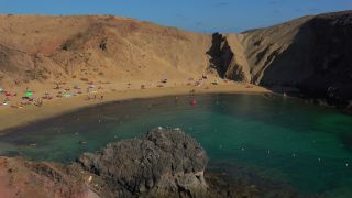 Link to Video | landscape, vacation, tourist destination, paid leave, sea, leisure, Lanzarote, Spain, beach, Tourist, tourism, tourist, Canary Islands, paid time off, nature, coast, Atlantic Ocean
