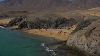 Link to Video | landscape, vacation, tourist destination, paid leave, sea, leisure, Lanzarote, Spain, beach, Tourist, tourism, tourist, Canary Islands, paid time off, nature, coast, Atlantic Ocean