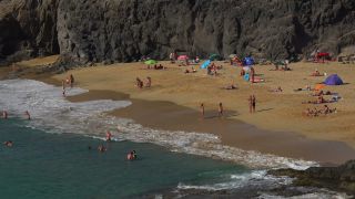 Link to Video | landscape, vacation, tourist destination, paid leave, sea, leisure, Lanzarote, Spain, beach, Tourist, tourism, tourist, Canary Islands, paid time off, nature, coast, Atlantic Ocean