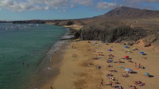Link to Video | landscape, vacation, tourist destination, paid leave, sea, leisure, Lanzarote, Spain, beach, Tourist, tourism, tourist, Canary Islands, paid time off, nature, coast, Atlantic Ocean
