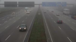 Link to Video | danger, mode of transport, road, fog, transport infrastructure, vehicle, traffic, controlled-access highway, travel, transport