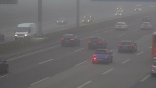 Link to Video | danger, mode of transport, road, fog, transport infrastructure, vehicle, traffic, controlled-access highway, travel, transport