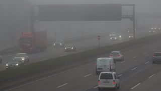 Link to Video | danger, mode of transport, road, fog, transport infrastructure, vehicle, traffic, controlled-access highway, travel, transport