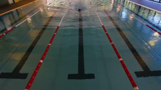 Link to Video | sports venue, swimming place, architecture, swimming pool, swimming center, swimming, indoor swimming pool, leisure facility, water sport, human-made geographic feature, architectural structure