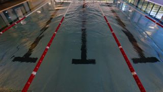 Link to Video | sports venue, swimming place, architecture, swimming pool, swimming center, swimming, indoor swimming pool, leisure facility, water sport, human-made geographic feature, architectural structure