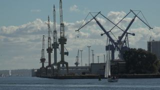 Link to Video | Mecklenburg-Western Pomerania, tourist destination, maritime transport, Germany, Rostock, Warnemünde, boat, river, port, tourism, Baltic Sea