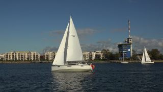 Link to Video | Mecklenburg-Western Pomerania, tourist destination, maritime transport, Germany, Rostock, Warnemünde, boat, river, port, tourism, Baltic Sea