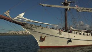 Link to Video | Mecklenburg-Western Pomerania, tourist destination, maritime transport, Germany, Rostock, Warnemünde, boat, river, port, tourism, Baltic Sea