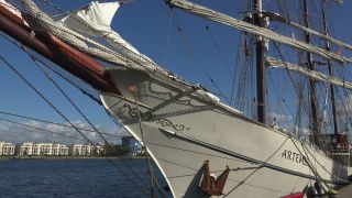 Link to Video | Mecklenburg-Western Pomerania, tourist destination, maritime transport, Germany, Rostock, Warnemünde, boat, river, port, tourism, Baltic Sea