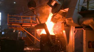 Link to Video | economy, Germany, steel mill, industry, steelmaking, heavy industry, industrial sector