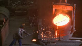 Link to Video | economy, Germany, steel mill, industry, steelmaking, heavy industry, industrial sector