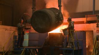 Link to Video | economy, Germany, steel mill, industry, steelmaking, heavy industry, industrial sector