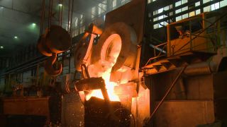 Link to Video | economy, Germany, steel mill, industry, steelmaking, heavy industry, industrial sector