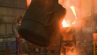 Link to Video | economy, Germany, steel mill, industry, steelmaking, heavy industry, industrial sector