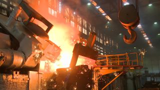 Link to Video | economy, Germany, steel mill, industry, steelmaking, heavy industry, industrial sector