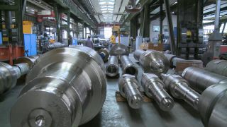 Link to Video | economy, Germany, steel mill, industry, steelmaking, heavy industry, industrial sector