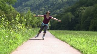 Link to Video | roller skate, landscape, leisure, sport, woman, Aktivität, trail, Rollerskates, nature, joy