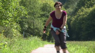 Link to Video | roller skate, landscape, leisure, sport, woman, Aktivität, trail, Rollerskates, nature, joy