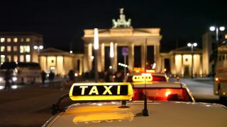 Link to Video | light source, motor car, Germany, lighting, taxi service, night, Berlin, transport, taxi