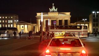 Link to Video | light source, motor car, Germany, lighting, taxi service, night, Berlin, transport, taxi