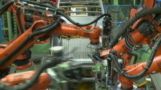 Link to Video | robot, manufacturing, automotive industry, mechanical assembly, assembly line, production, industrial sector, factory