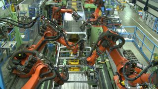 Link to Video | robot, manufacturing, automotive industry, mechanical assembly, assembly line, production, industrial sector, factory