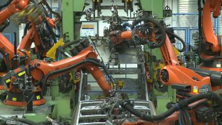 Link to Video | robot, manufacturing, automotive industry, mechanical assembly, assembly line, production, industrial sector, factory