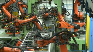 Link to Video | robot, manufacturing, automotive industry, mechanical assembly, assembly line, production, industrial sector, factory