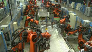 Link to Video | robot, manufacturing, automotive industry, mechanical assembly, assembly line, production, industrial sector, factory