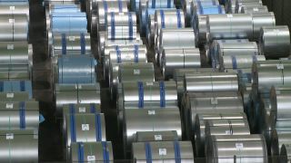 Link to Video | steel coil, steel, metallurgy, metal industry, ferrous metallurgy, steelmaking, production, industrial sector