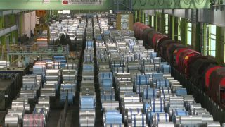 Link to Video | steel coil, steel, metallurgy, metal industry, ferrous metallurgy, steelmaking, production, industrial sector