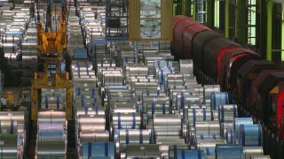 Link to Video | steel coil, steel, metallurgy, metal industry, ferrous metallurgy, steelmaking, production, industrial sector