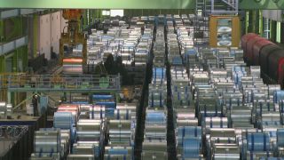 Link to Video | steel coil, steel, metallurgy, metal industry, ferrous metallurgy, steelmaking, production, industrial sector