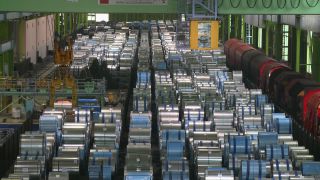 Link to Video | steel coil, steel, metallurgy, metal industry, ferrous metallurgy, steelmaking, production, industrial sector