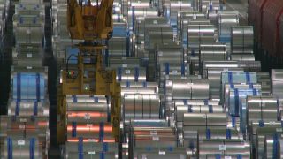 Link to Video | steel coil, steel, metallurgy, metal industry, ferrous metallurgy, steelmaking, production, industrial sector