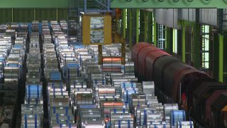 Link to Video | steel coil, steel, metallurgy, metal industry, ferrous metallurgy, steelmaking, production, industrial sector