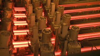 Link to Video | process, manufacturing process, economy, steel mill, economic sector, steelmaking, heavy industry, production, industrial sector, factory