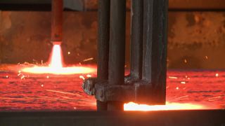 Link to Video | process, manufacturing process, steel mill, industry, steelmaking, heavy industry, production, industrial sector
