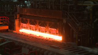 Link to Video | process, manufacturing process, steel mill, industry, steelmaking, heavy industry, production, industrial sector
