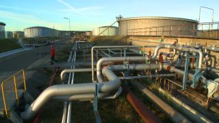 Link to Video | Hamburg, oil refinery, oil company, Germany, refinery, petrochemistry, oil production plant, industrial sector, factory, petroleum industry