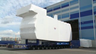 Link to Video | technology, renewable energy, electric generator, hall, industry, wind turbine generator system, alternative energy, wind power, wind turbine, wind energy, production, industrial sector, factory