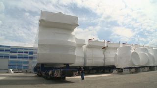 Link to Video | technology, renewable energy, electric generator, hall, industry, wind turbine generator system, alternative energy, wind power, wind turbine, wind energy, production, industrial sector, factory